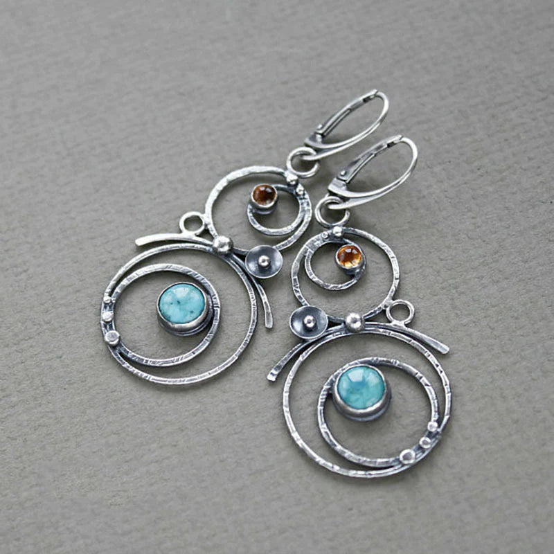 Aida | Blue stone earrings