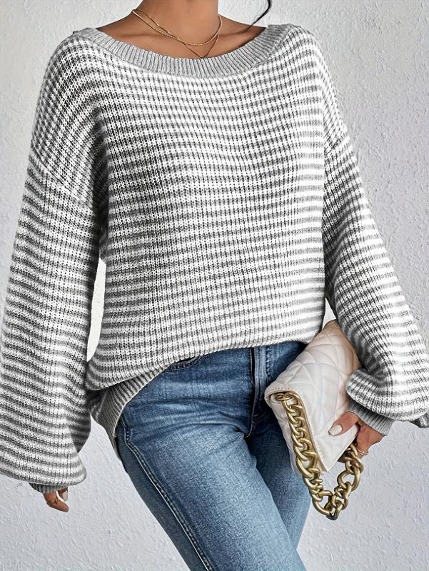 Althea | Loose knit sweater with dropped shoulders