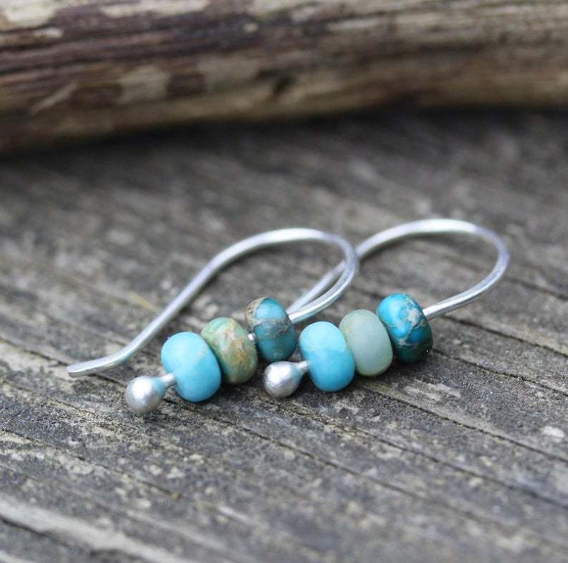 Amora | Turquoise Beaded Earrings