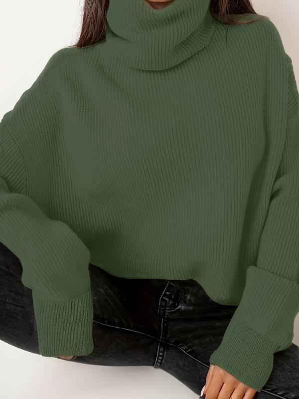 Janiyah | Plus size turtleneck knitted sweater