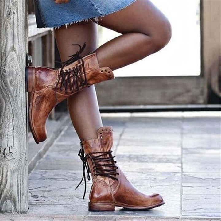 Mireya | Lace-Up leather boots