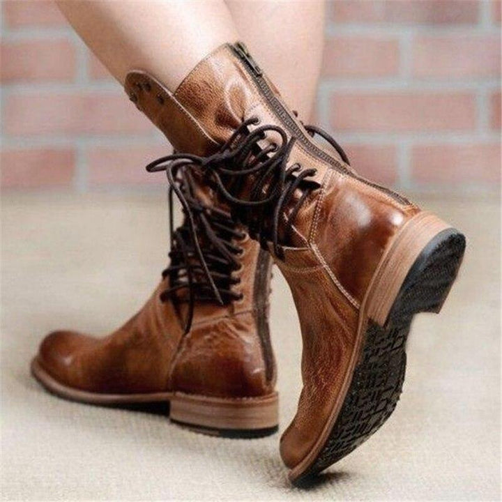 Selah - Leather lace up boots