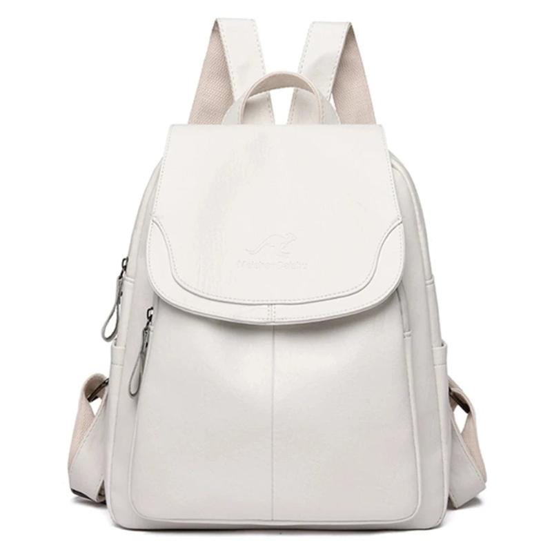 Shelou | Secure leather backpack