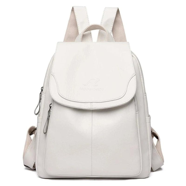 Shelou | Secure leather backpack