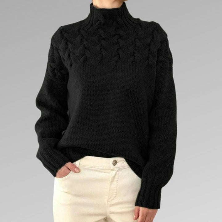 Raquel | Elegant cable knit sweater