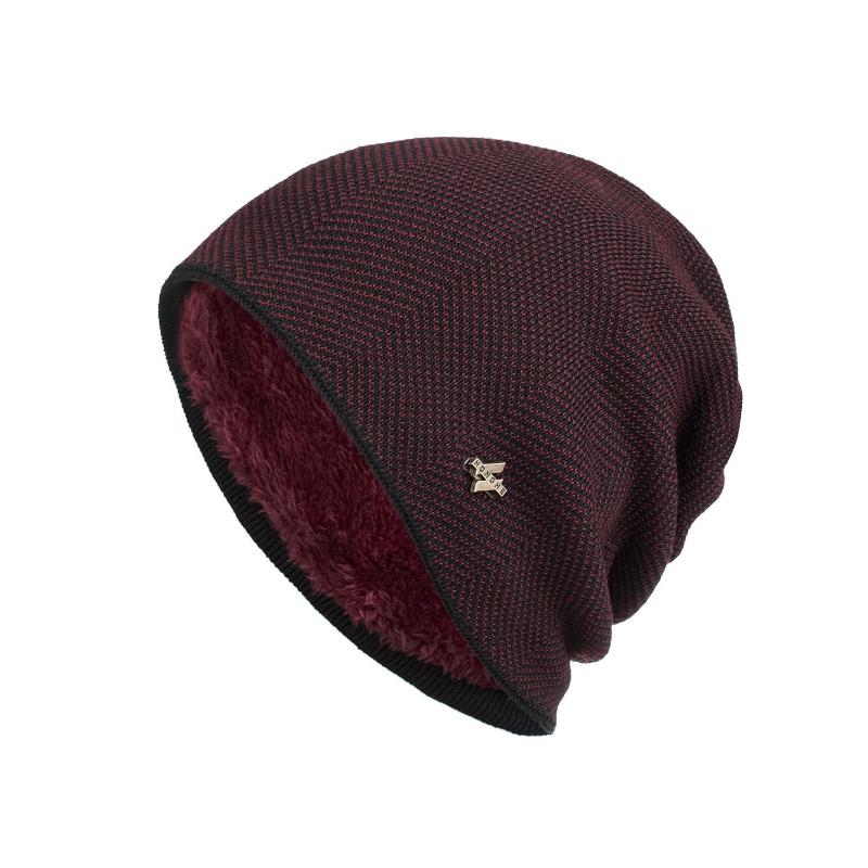 Leon | Warm men's fleece beanie - comfortable winter hat