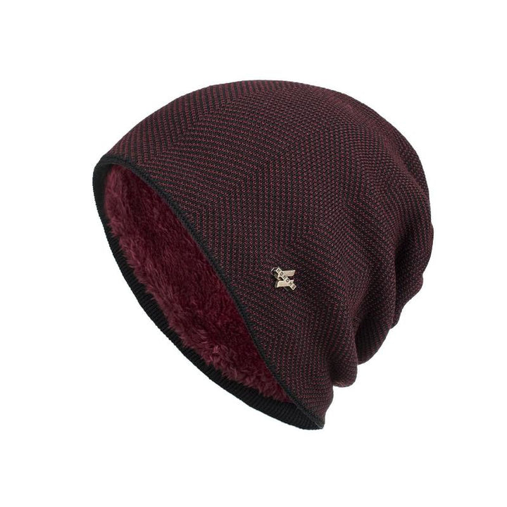 Leon | Warm men's fleece beanie - comfortable winter hat