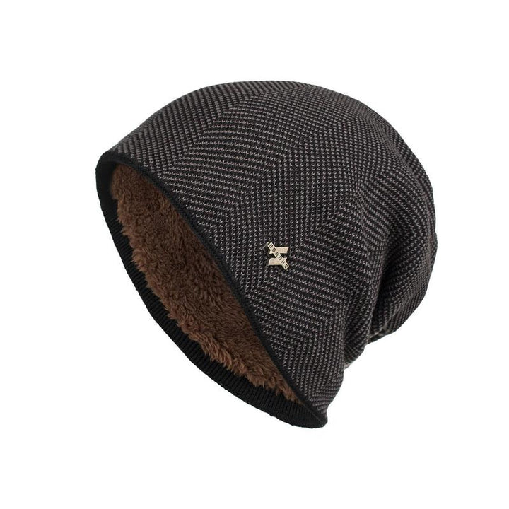 Leon | Warm men's fleece beanie - comfortable winter hat