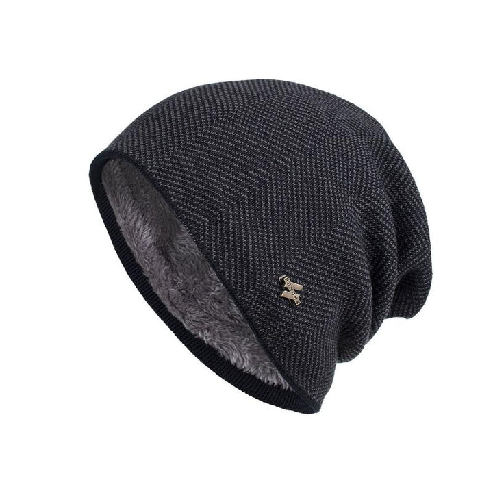 Leon | Warm men's fleece beanie - comfortable winter hat