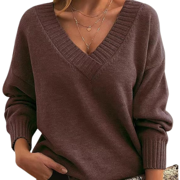 Kamila | Detailed v-neck sweater