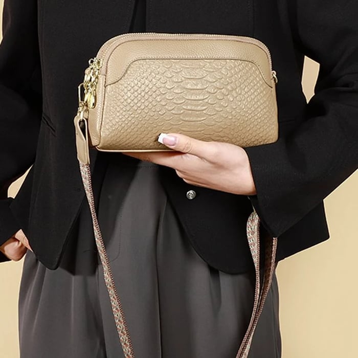 Mirellia | Elegant Charm Mini Crossbody Bag Croc Pattern