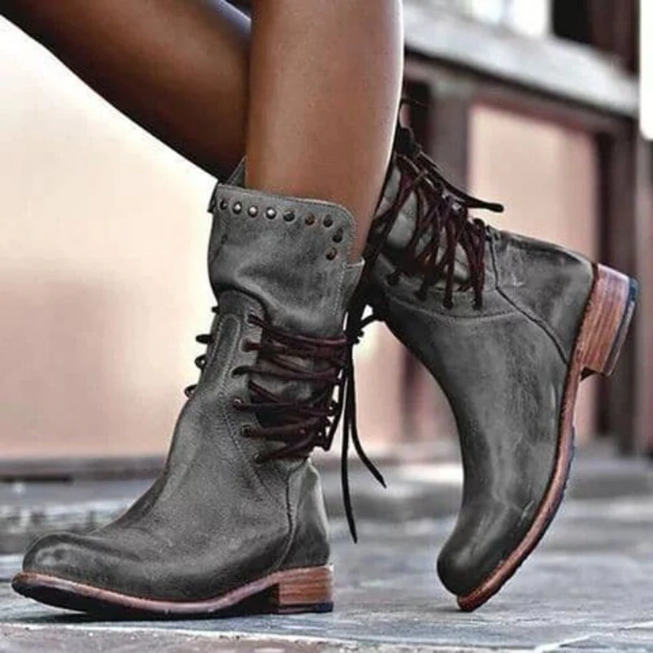 Mireya | Lace-Up leather boots