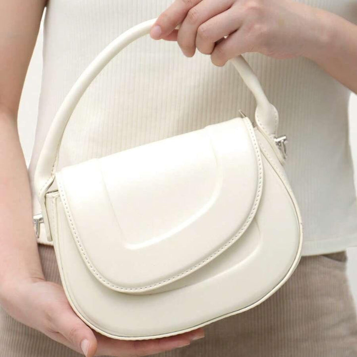 Novessa | Luxe Statement Minimalist Saddle Bag