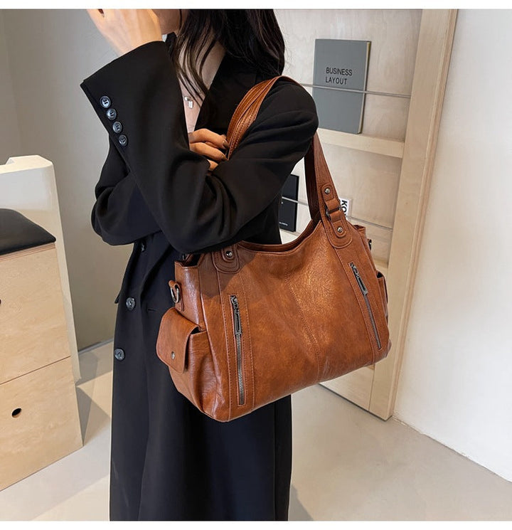 Tivana | Timeless Leather Tote Bag