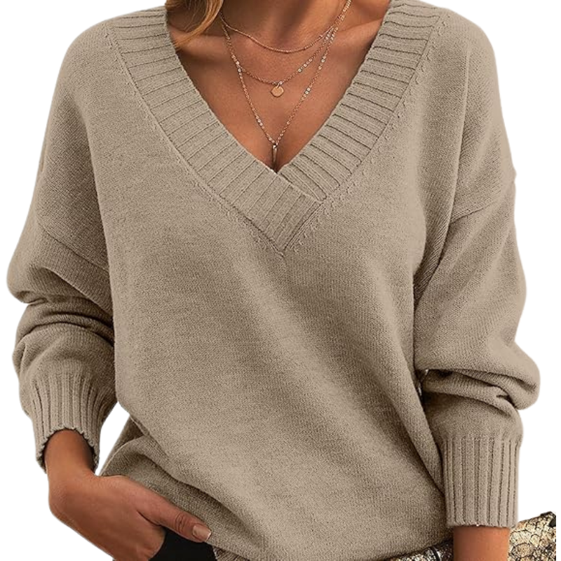 Kamila | Detailed v-neck sweater