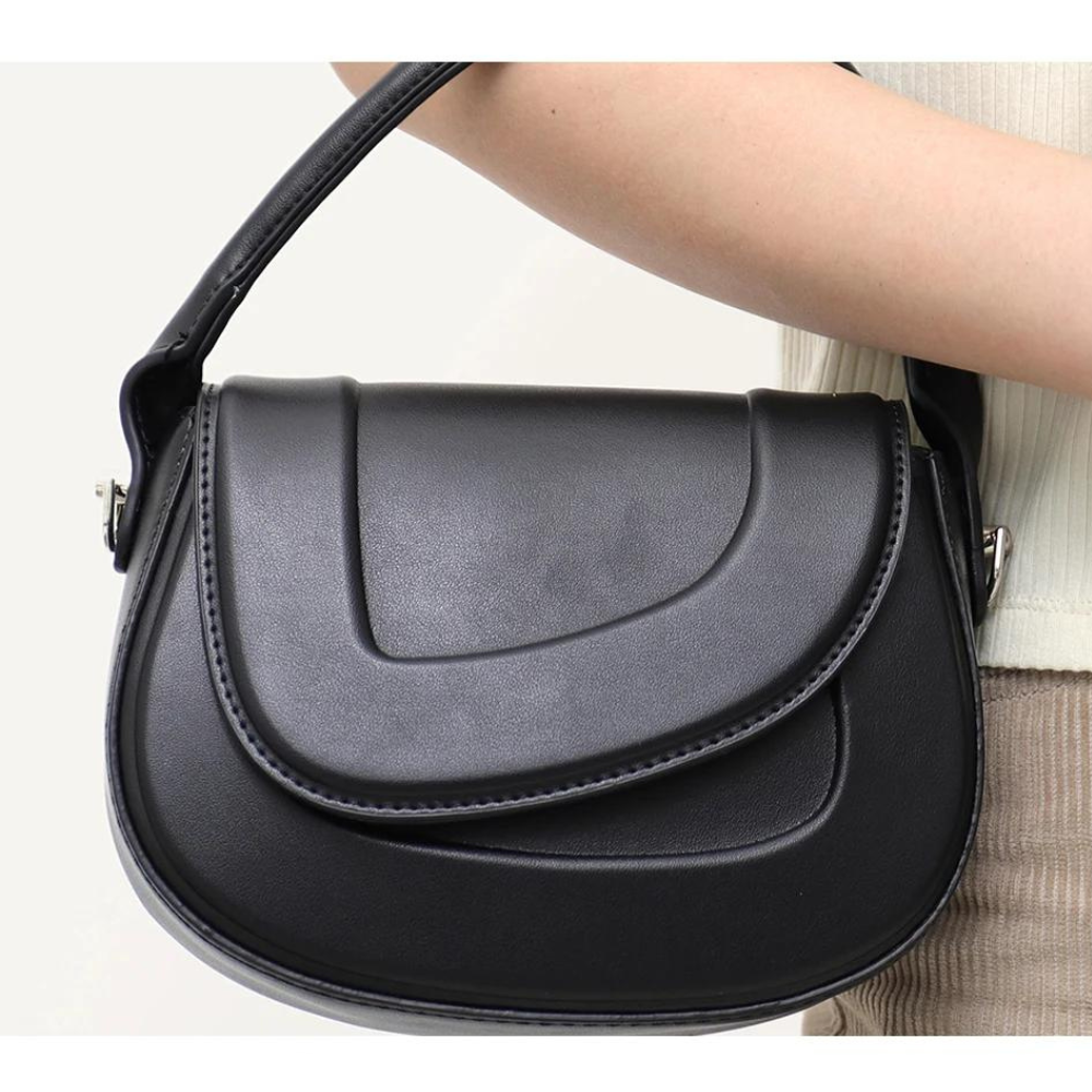 Novessa | Luxe Statement Minimalist Saddle Bag