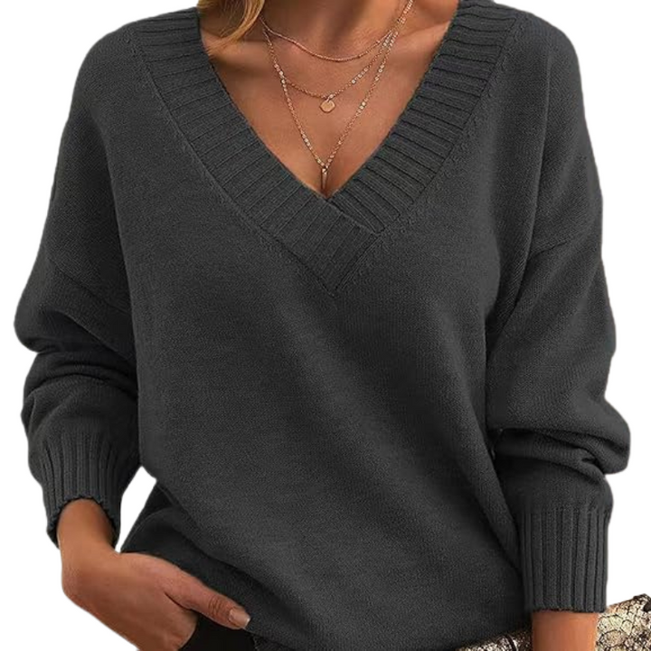 Kamila | Detailed v-neck sweater