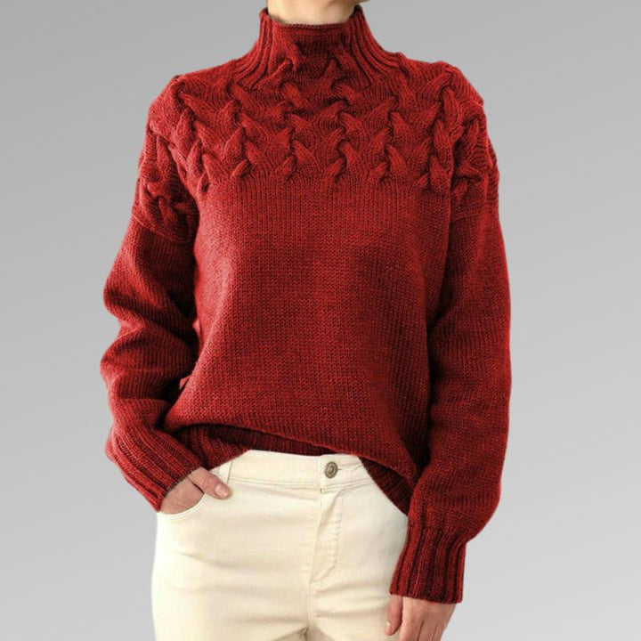 Raquel | Elegant cable knit sweater