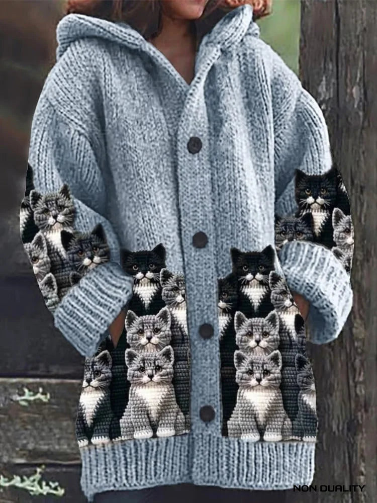 Kaisha | Cozy Knit Cat Cardigan