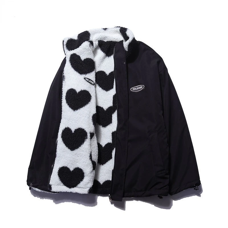 Fia | Double-sided heart coat