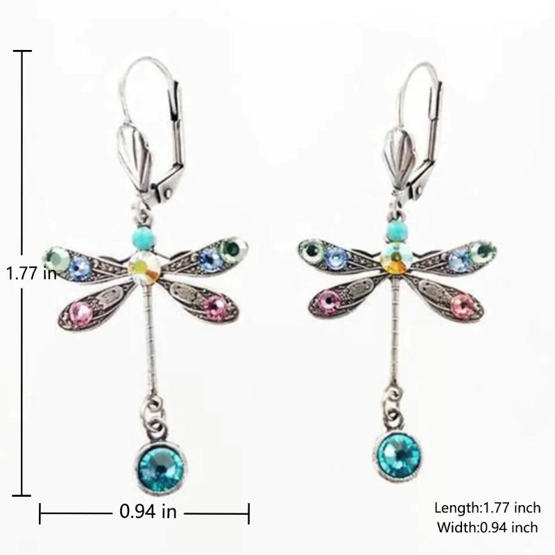 Yvonne | Elegant carved dragonfly earrings