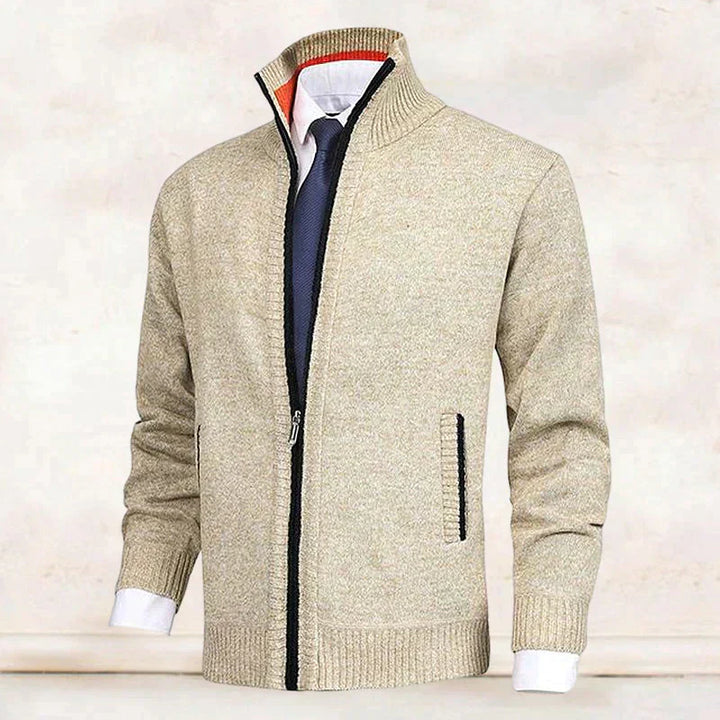 Calvin - Stand collar cardigan