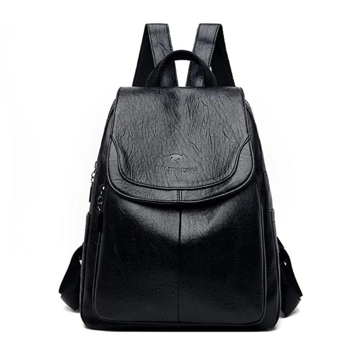 Shelou | Secure leather backpack