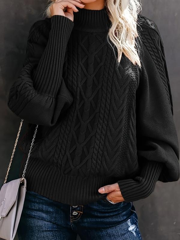 Scarlette | Cable knit sweater with dropped shoulders