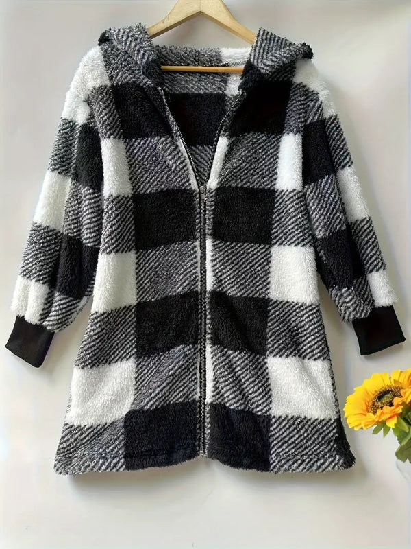 Moia | Cozy plaid jacket