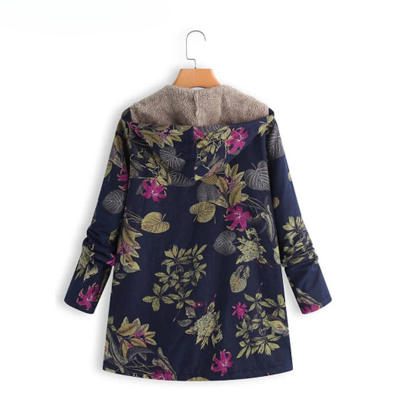 Melissa | Floral hooded winter jacket