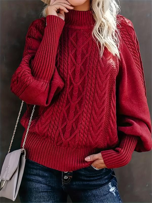 Scarlette | Cable knit sweater with dropped shoulders