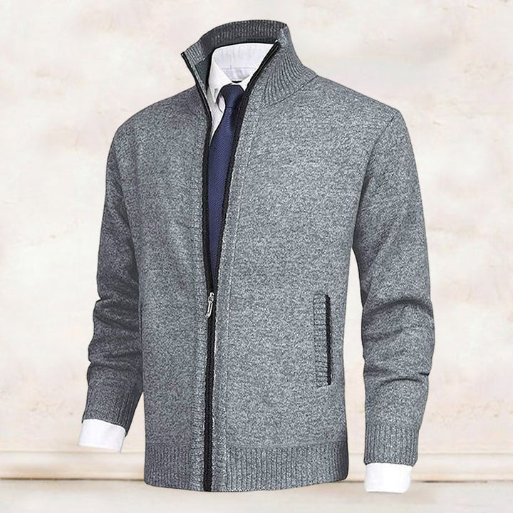 Calvin - Stand collar cardigan