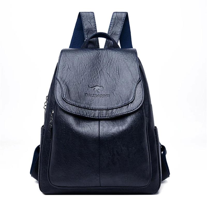 Shelou | Secure leather backpack