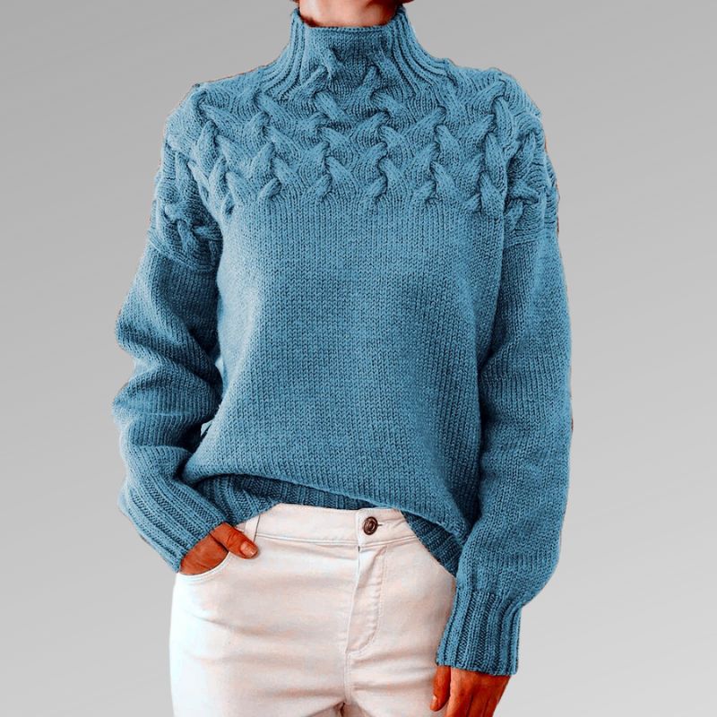 Maquel | Elegant cable knit sweater