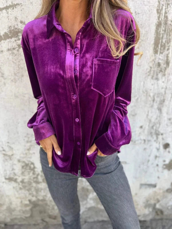 Taylor | Velvet blouse