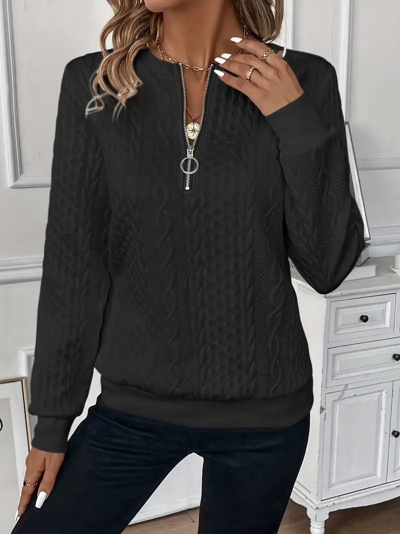 Romy - Elegant zip sweater