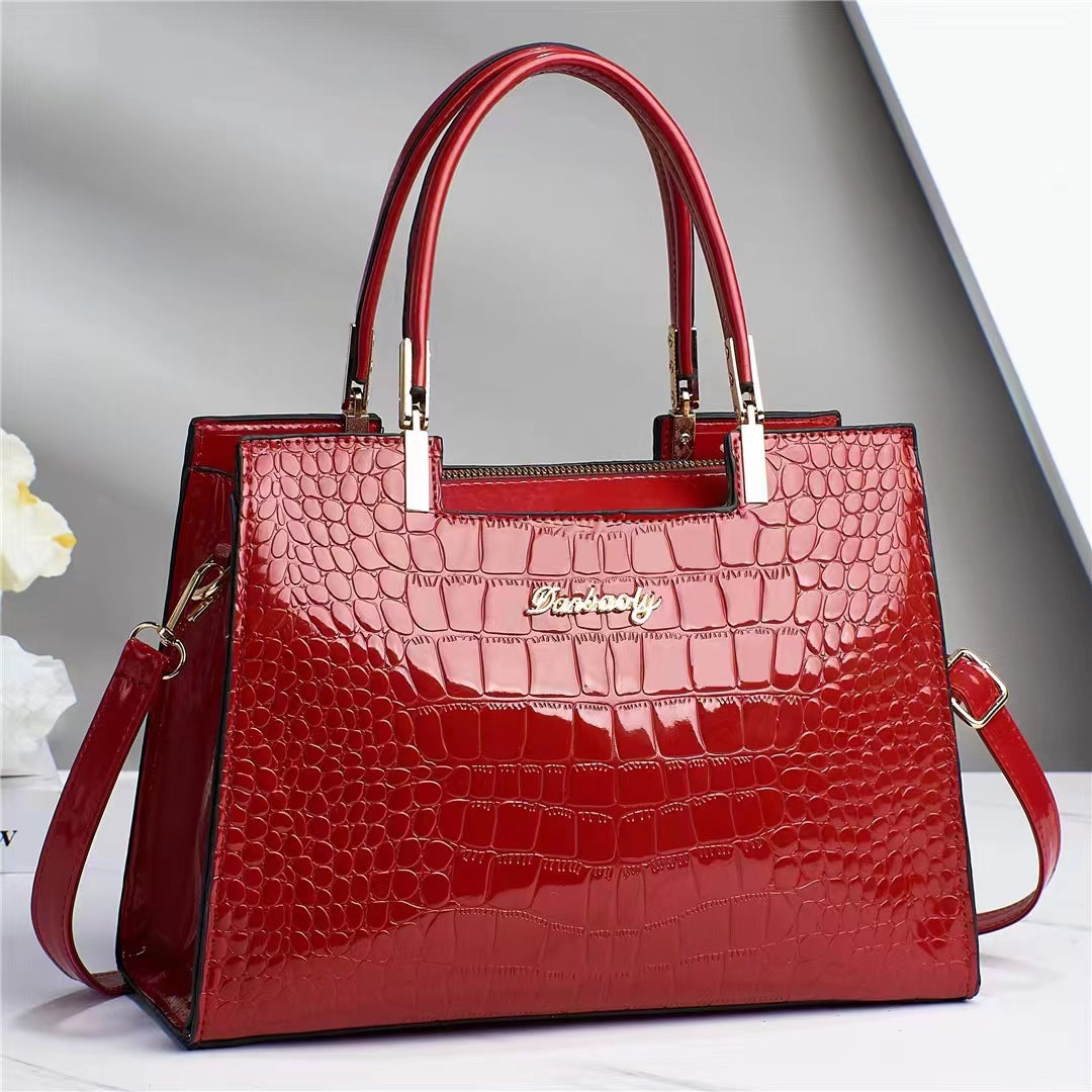 Jovika | Shine Luxury Handbag with Crocodile Print