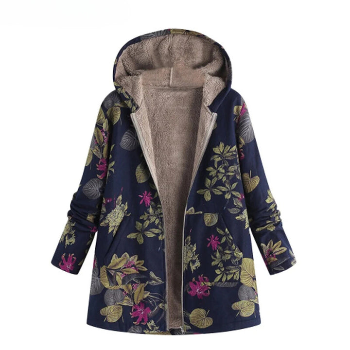 Melissa | Floral hooded winter jacket