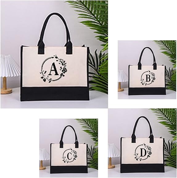 Aisora | Personalized Tote Bag with Letter