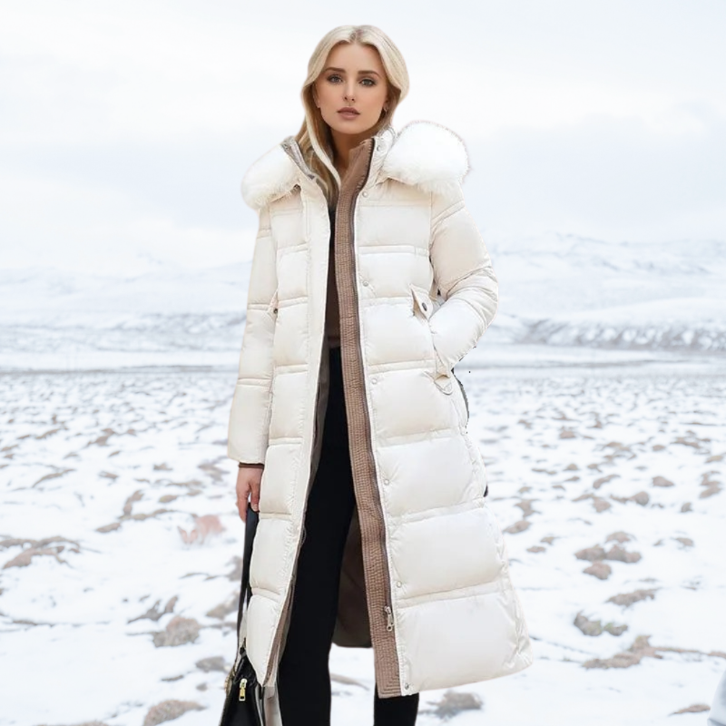 Melanie | Luxurious winter parka with fur hood