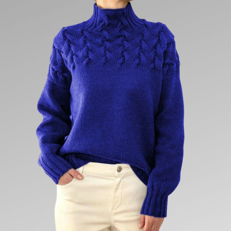 Maquel | Elegant cable knit sweater