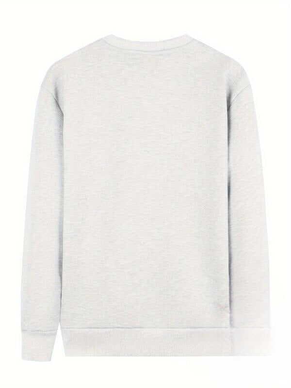 Drix | Solid thermal trendy fleece-lined sweatshirt