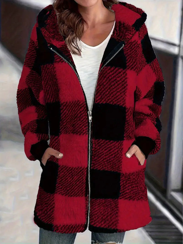 Moia | Cozy plaid jacket