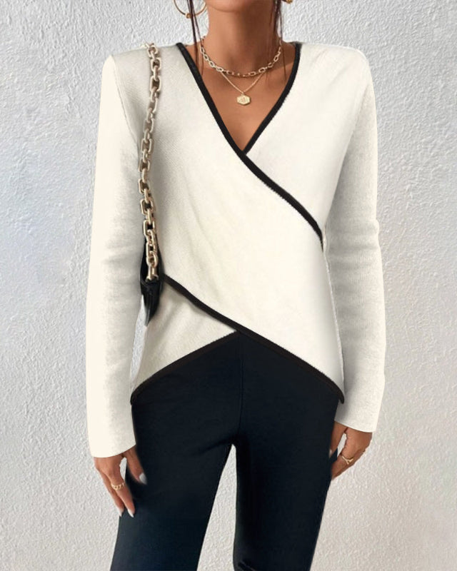 Dominique | Elegant v-neck sweater