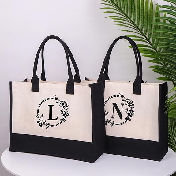 Aisora | Personalized Tote Bag with Letter