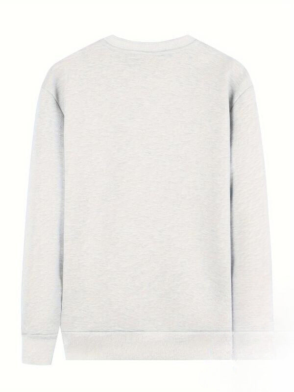 Drix | Solid thermal trendy fleece-lined sweatshirt