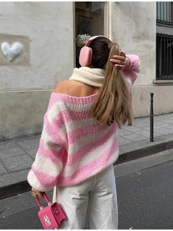 Angel | Casual knitted striped sweater