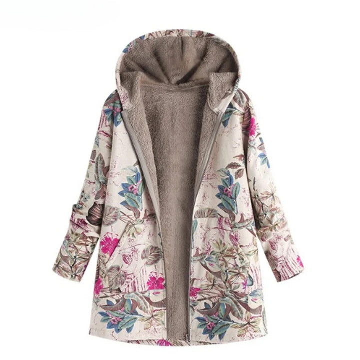 Melissa | Floral hooded winter jacket