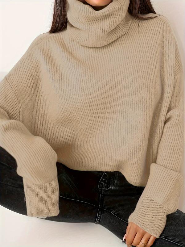 Janiyah | Plus size turtleneck knitted sweater