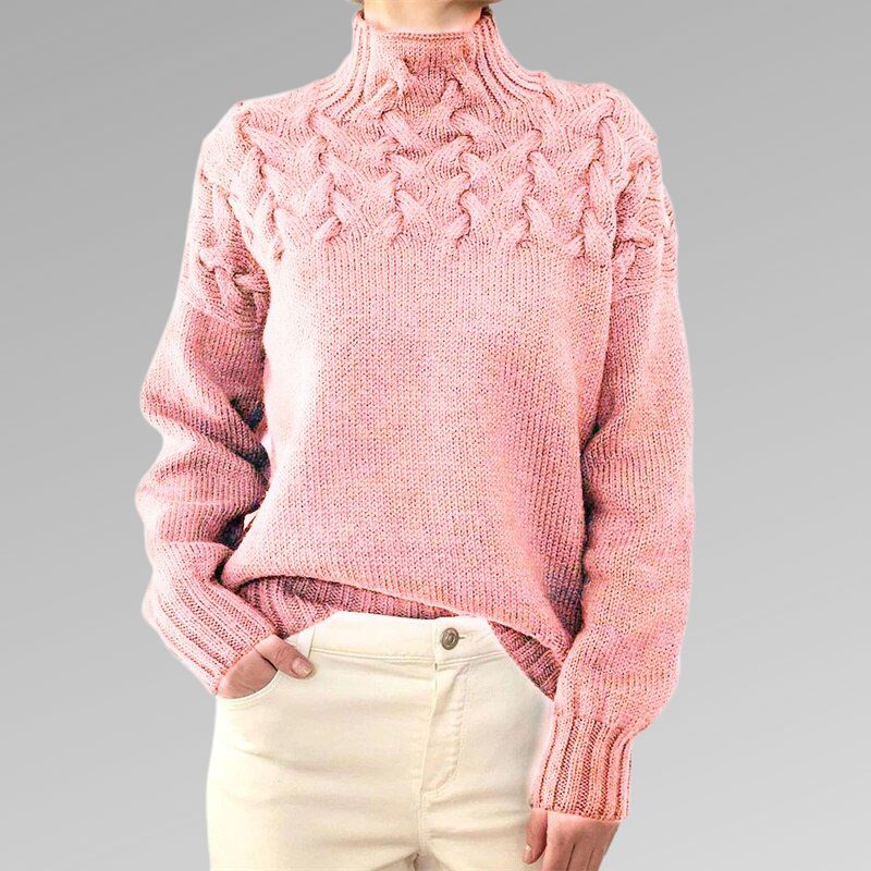 Maquel | Elegant cable knit sweater